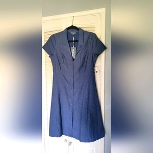Modcloth dusty blue dress